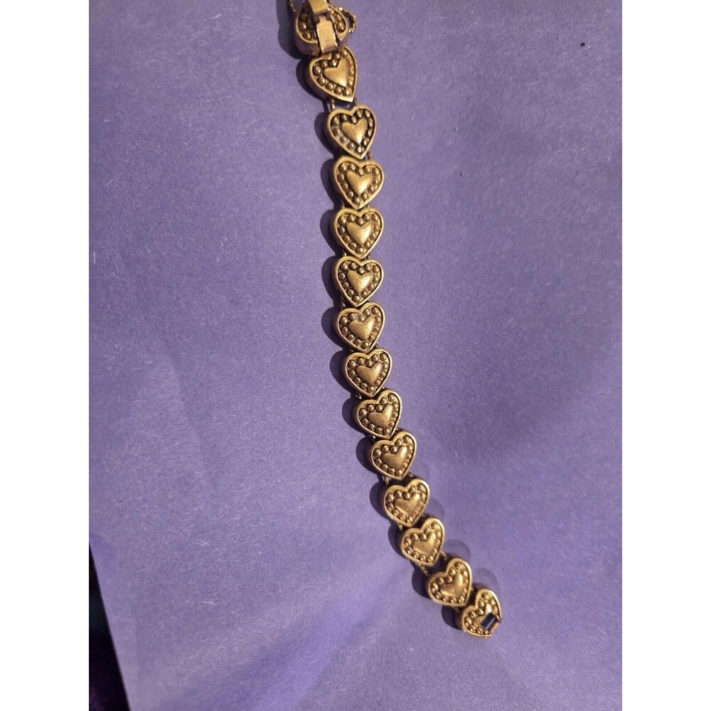 Vjntage Heart Slider Braceler
